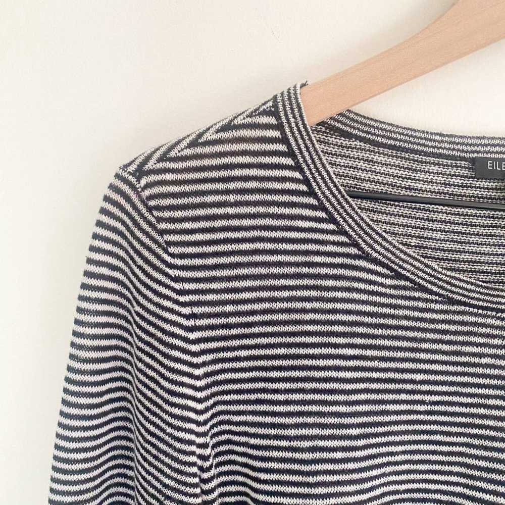 Eileen Fisher Organic Linen Striped Pullover Knit… - image 4