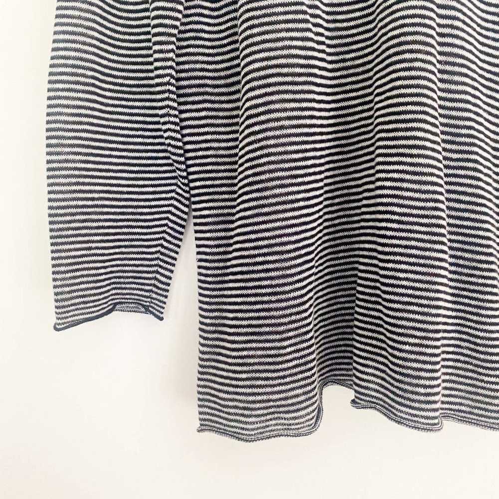Eileen Fisher Organic Linen Striped Pullover Knit… - image 7
