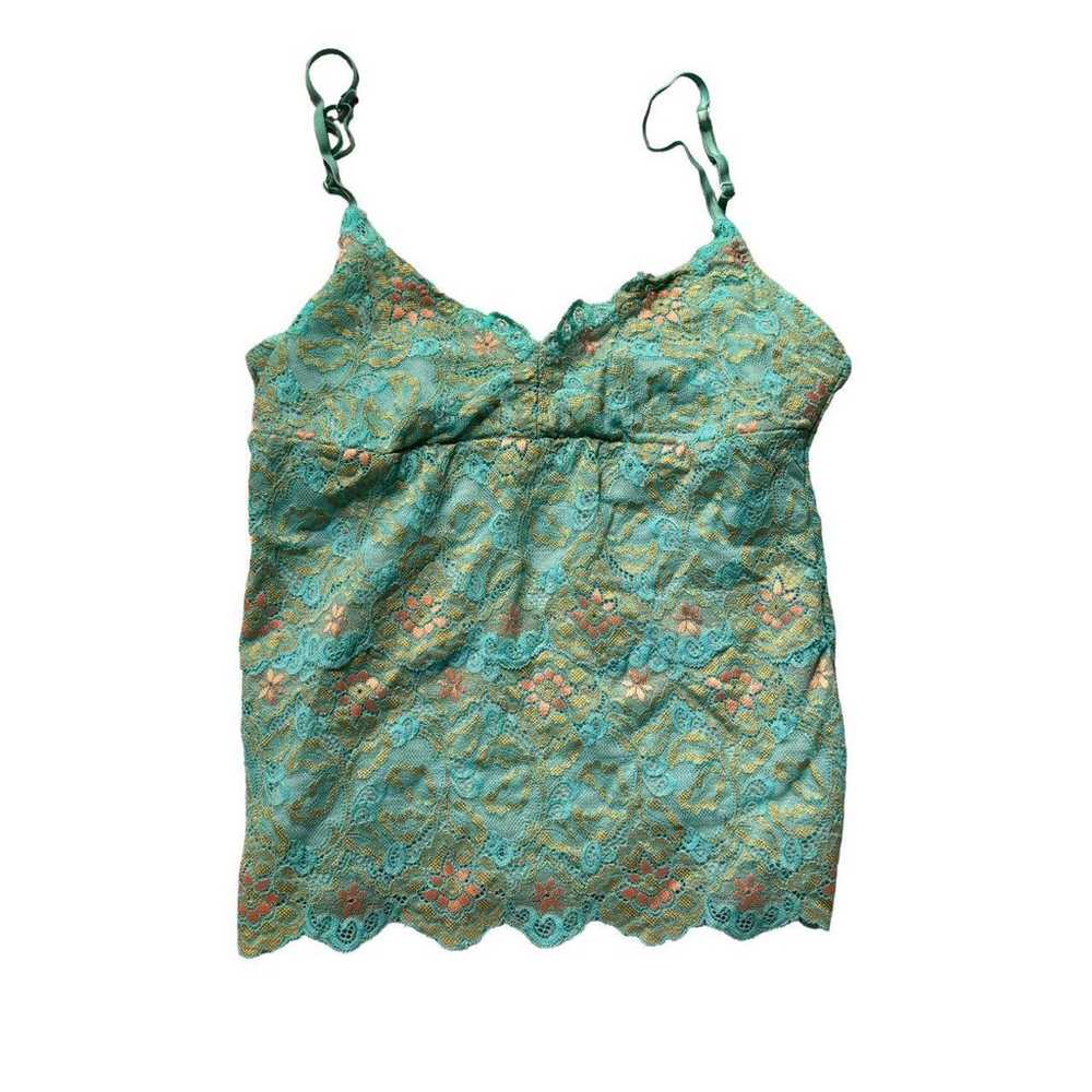 Cosabella Turquoise Lace Layered Bustier - image 3