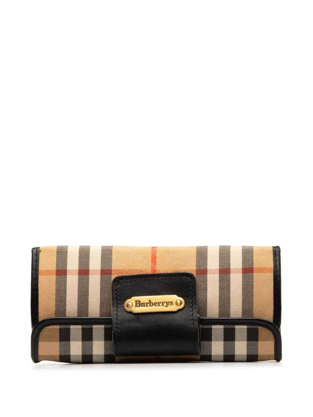 Burberry Pre-Owned Haymarket Check golf clutch ba… - image 1