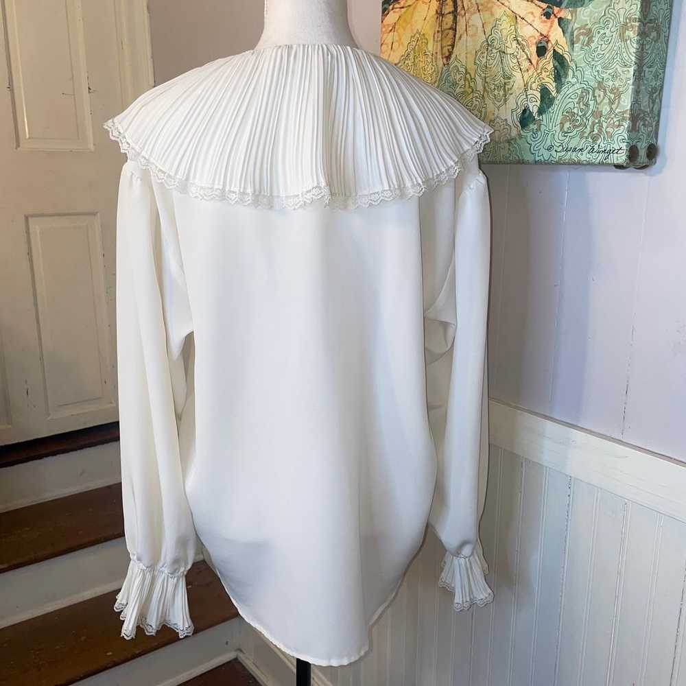 Vintage blouse 1960's Puritan lace collar Blouse … - image 4