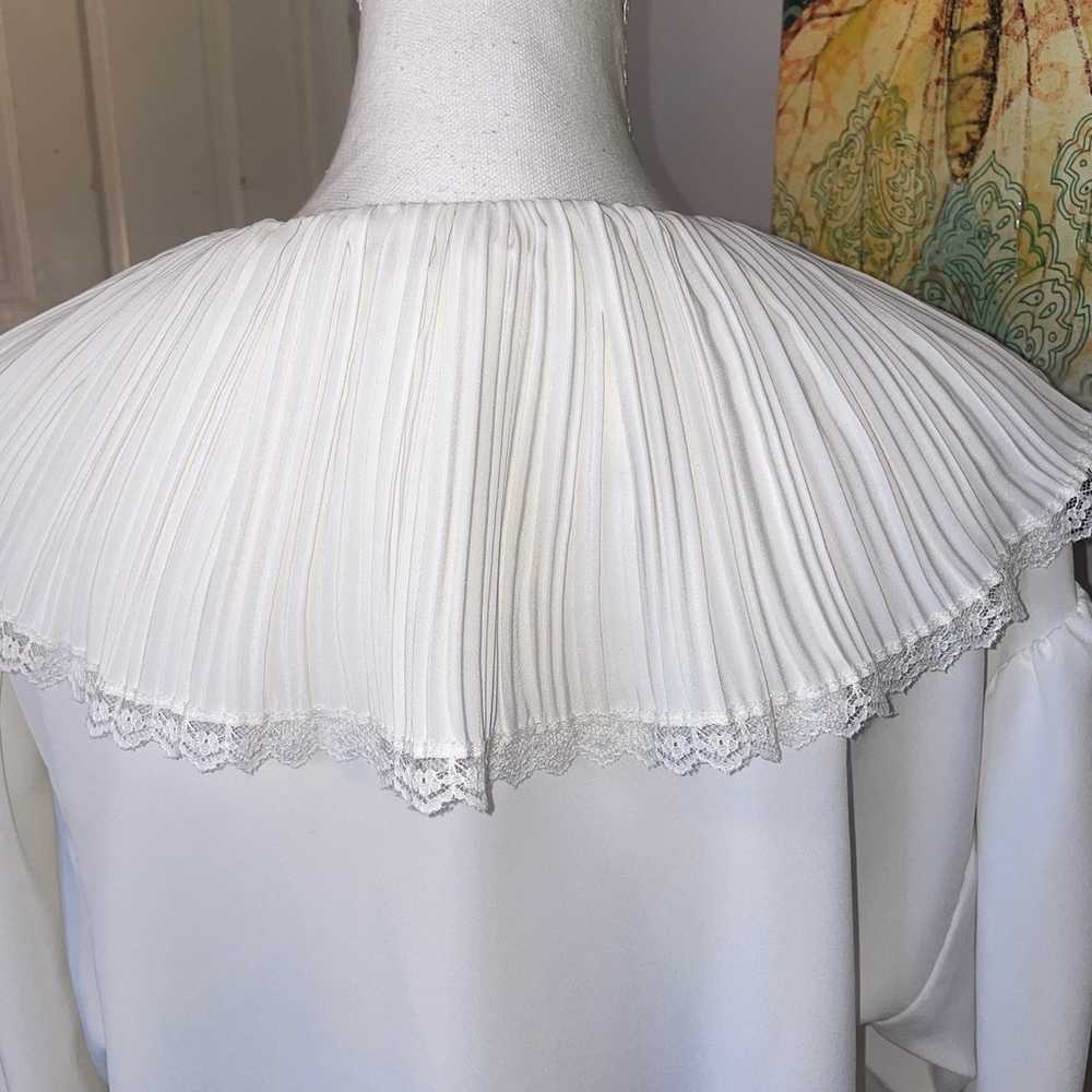 Vintage blouse 1960's Puritan lace collar Blouse … - image 5