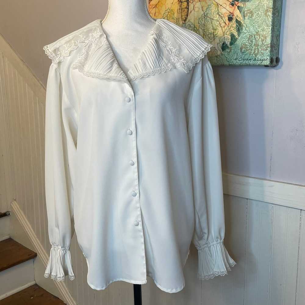Vintage blouse 1960's Puritan lace collar Blouse … - image 8