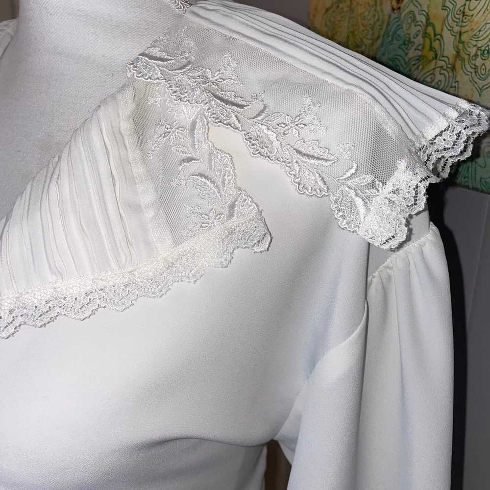 Vintage blouse 1960's Puritan lace collar Blouse … - image 9