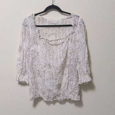 Laura ashley blouse white cotton - Gem