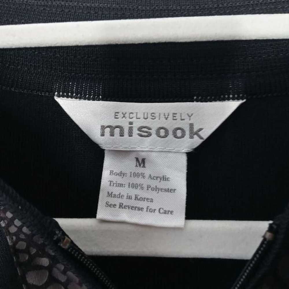 Misook zip up blouse size medium - image 4