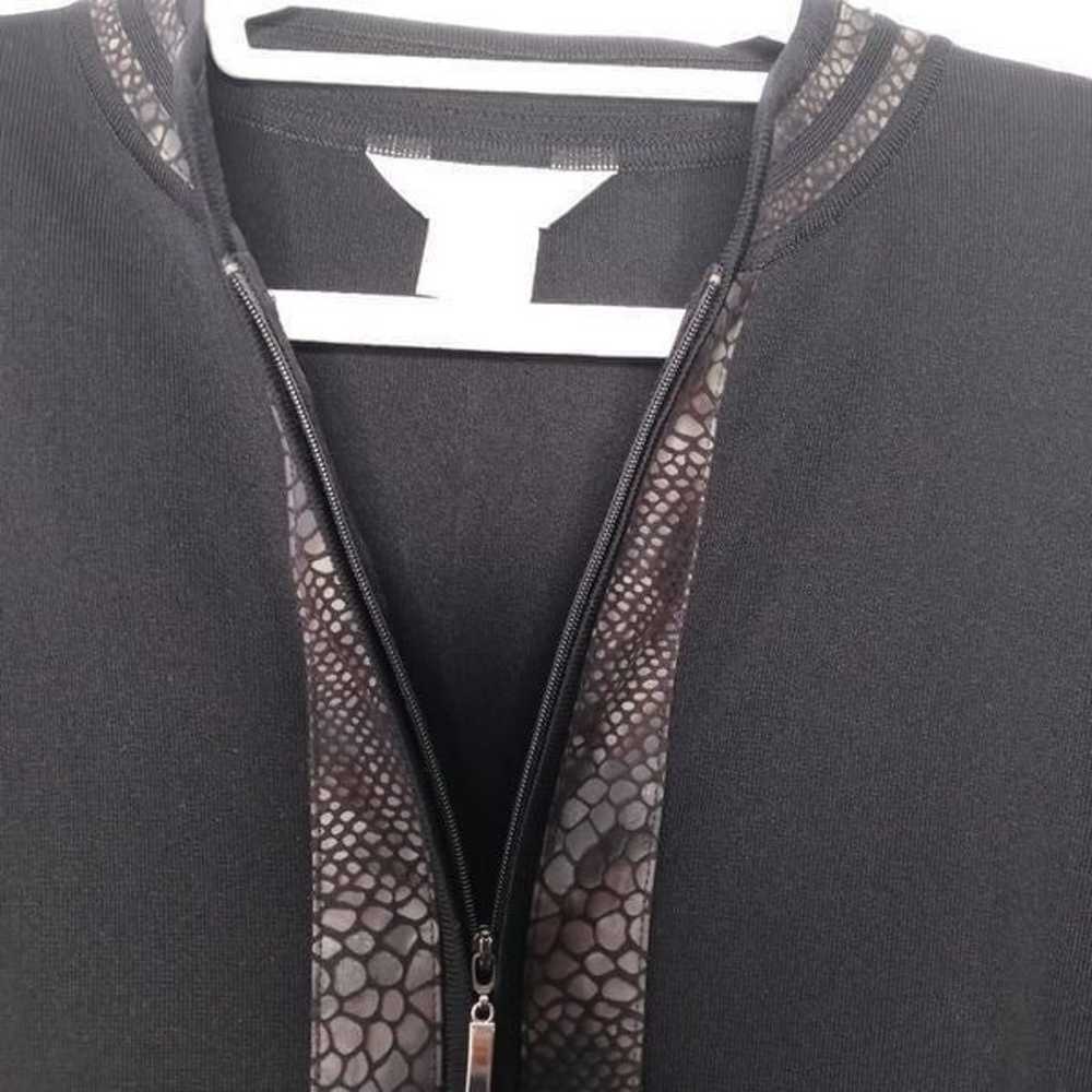 Misook zip up blouse size medium - image 5
