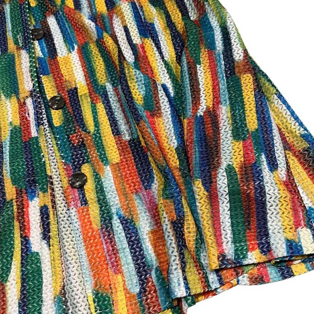 Damee Colorful Textured Sleeveless Blouse M - image 2