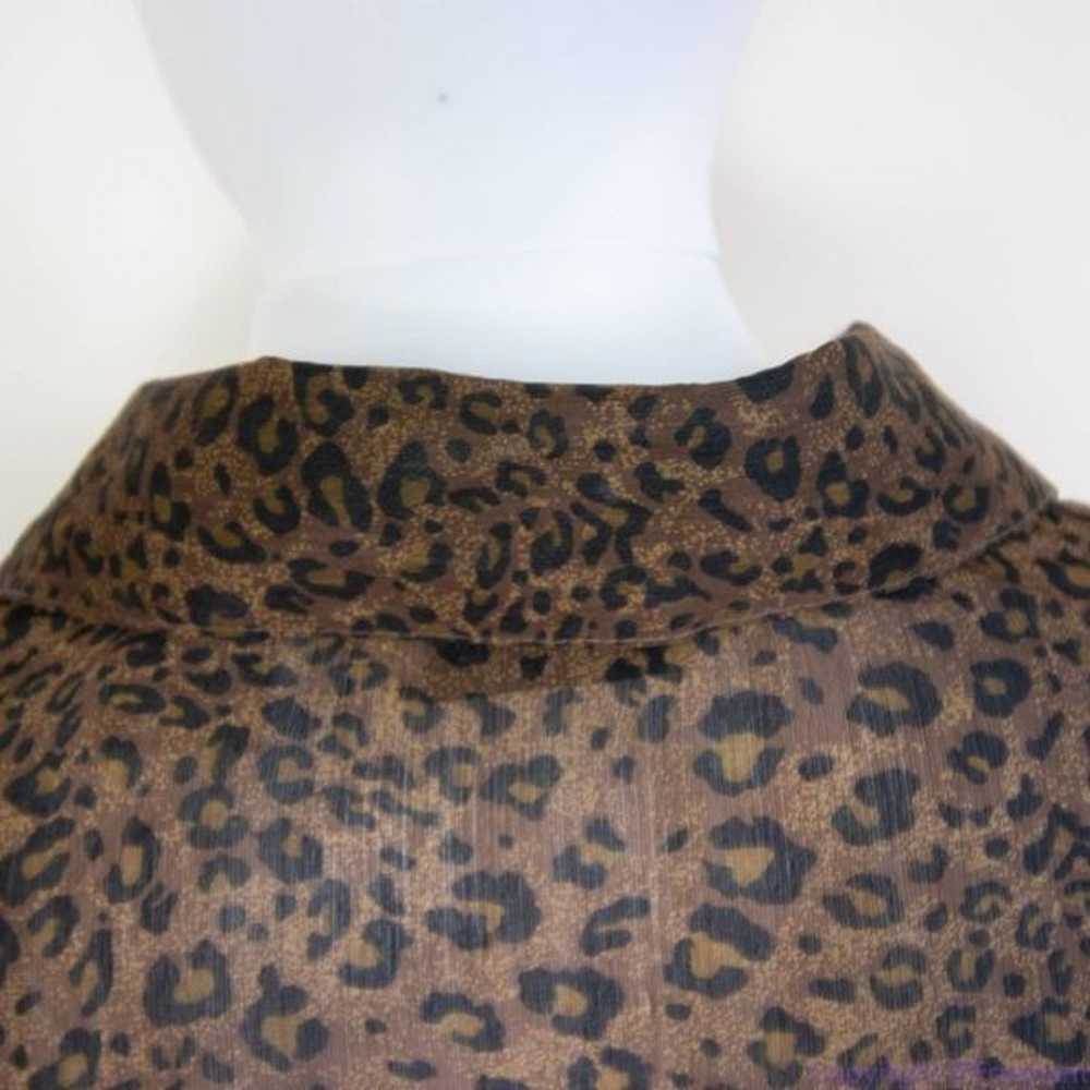 Silk Icon Collection 100% silk leopard animal pri… - image 10