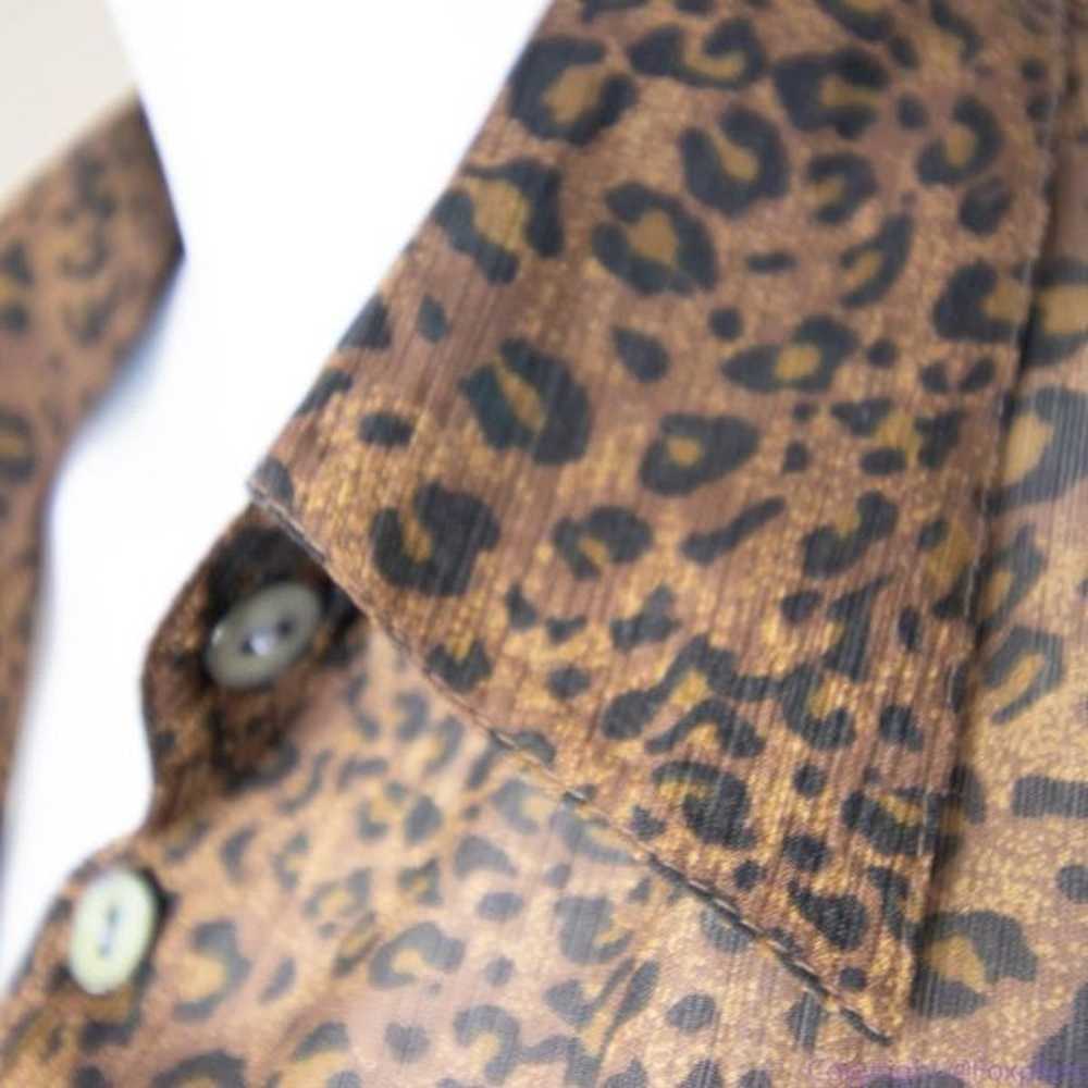 Silk Icon Collection 100% silk leopard animal pri… - image 11