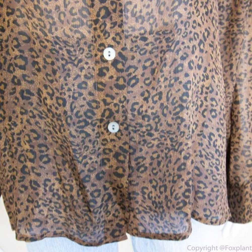 Silk Icon Collection 100% silk leopard animal pri… - image 3