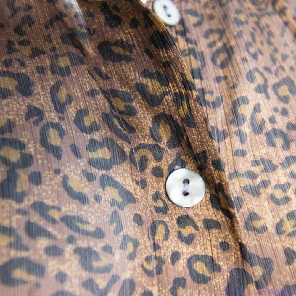 Silk Icon Collection 100% silk leopard animal pri… - image 4