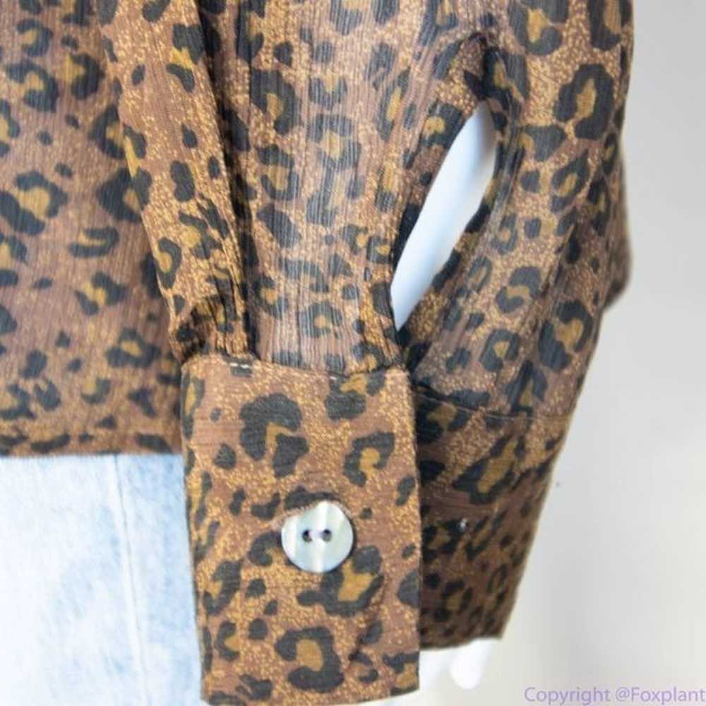 Silk Icon Collection 100% silk leopard animal pri… - image 6