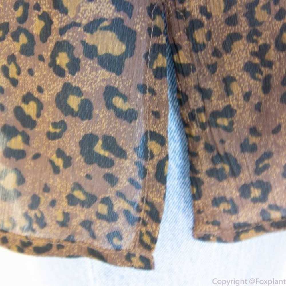 Silk Icon Collection 100% silk leopard animal pri… - image 9