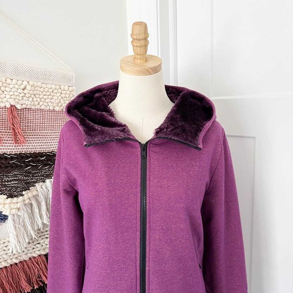 Betabrand Knockout Travel Zip Up Hoodie Purple Si… - image 2