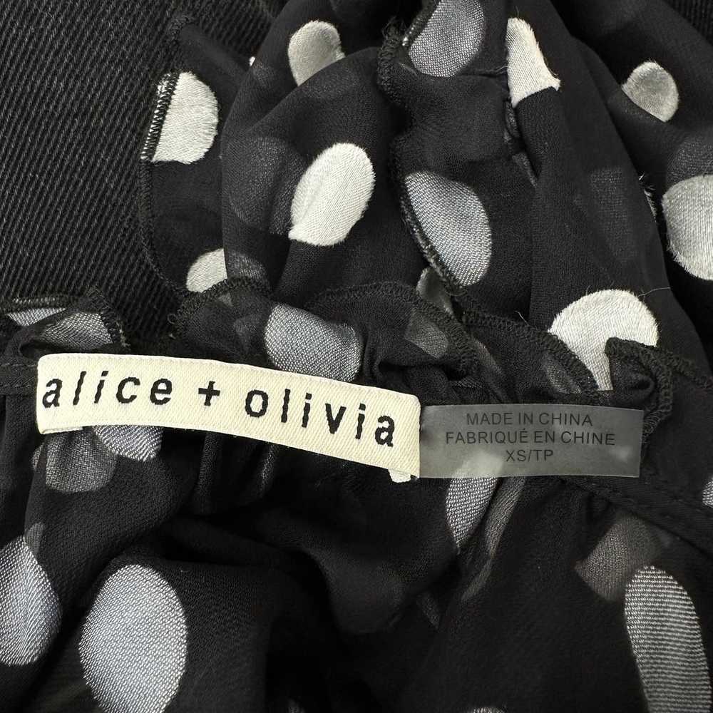 Alice + Olivia Julius Silk Blend Ruffled Polka Do… - image 9