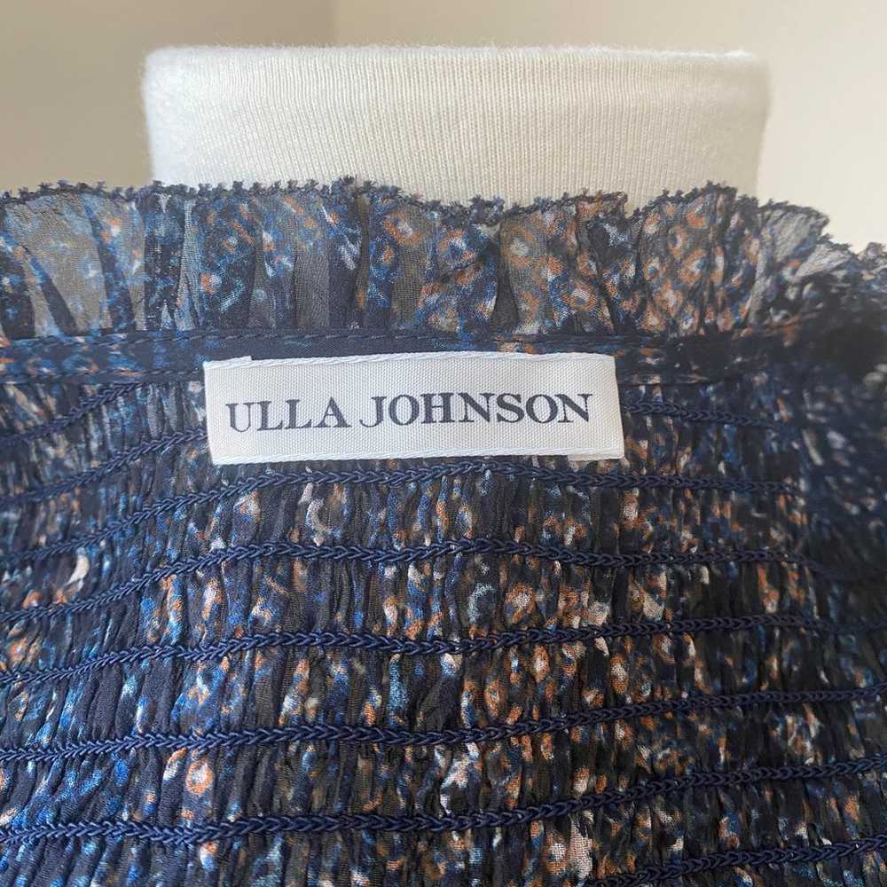 Ulla Johnson Anita blouse in Midnight Python - image 3