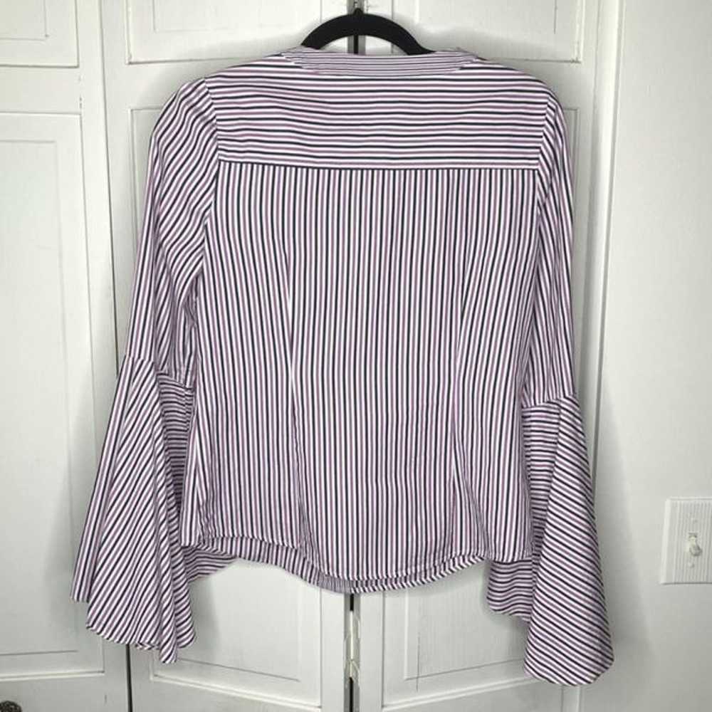 Milly Michelle Stripe Bell Sleeve Blouse - image 12
