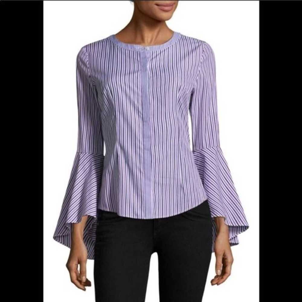 Milly Michelle Stripe Bell Sleeve Blouse - image 2