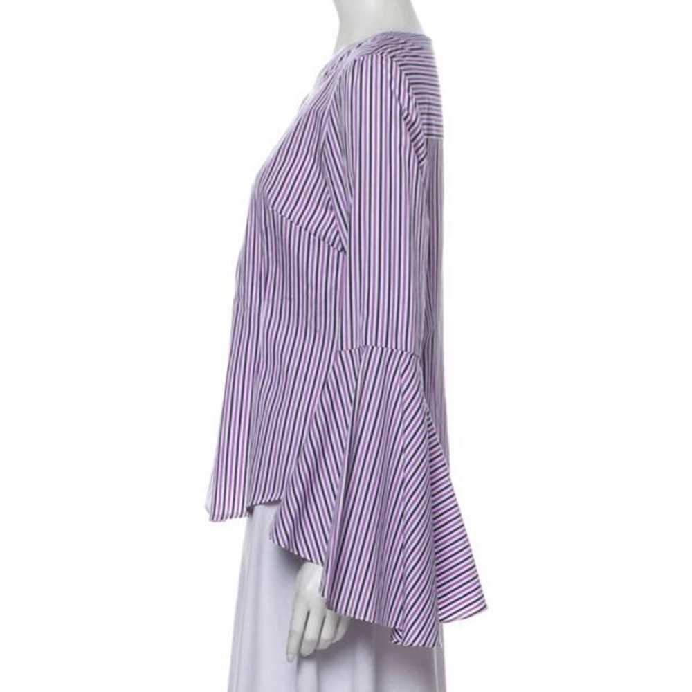 Milly Michelle Stripe Bell Sleeve Blouse - image 4