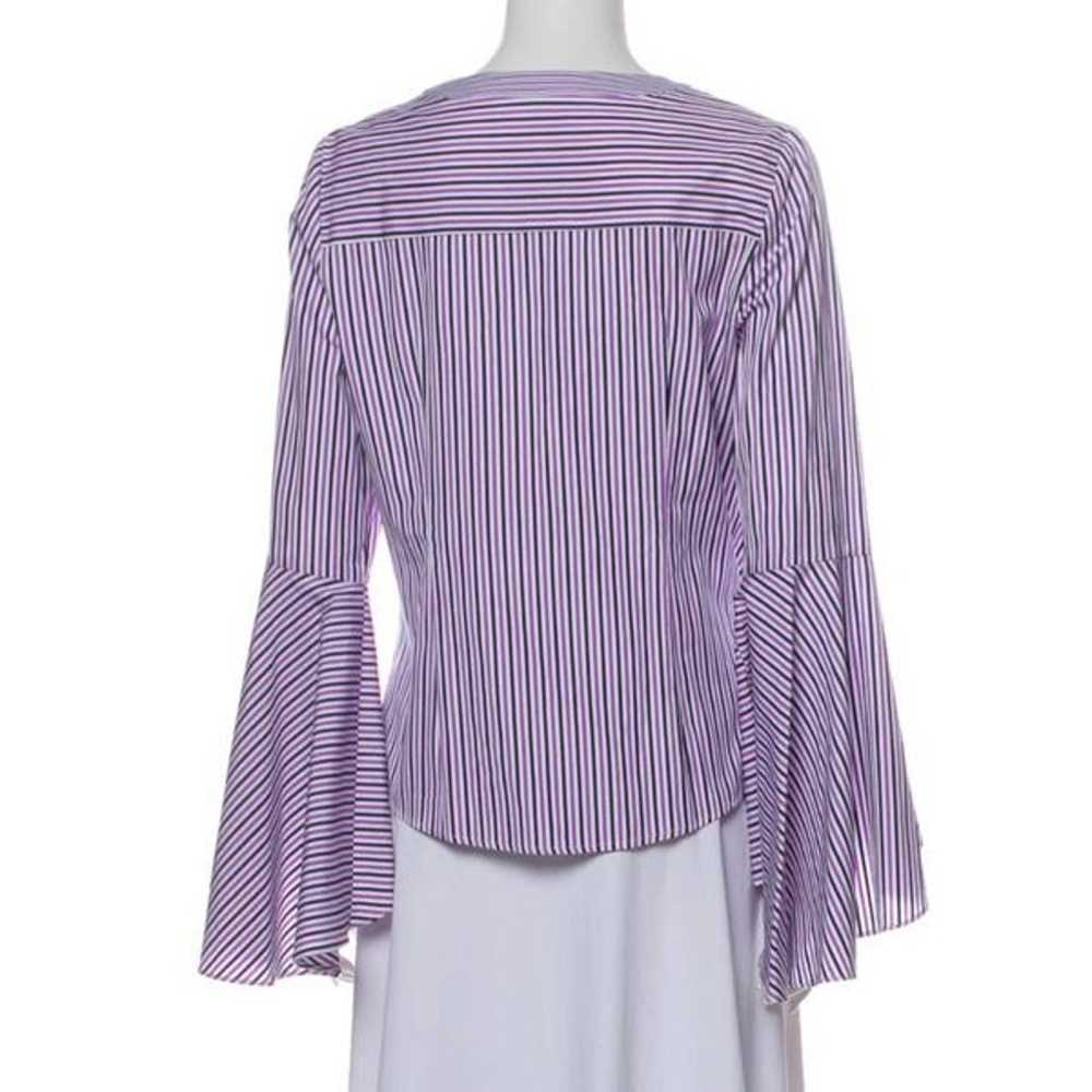 Milly Michelle Stripe Bell Sleeve Blouse - image 5