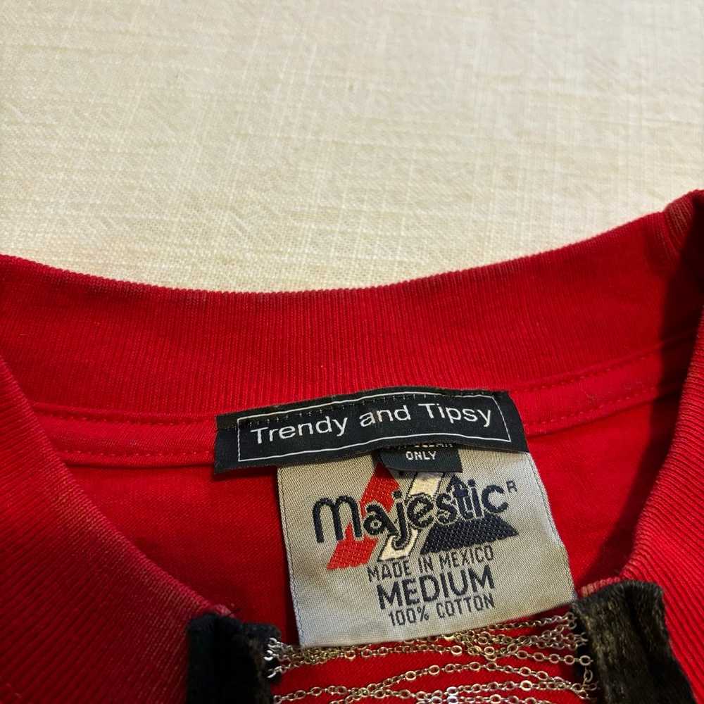 Vintage Texas Rangers Trendy and Tipsy Cropped Tee - image 4