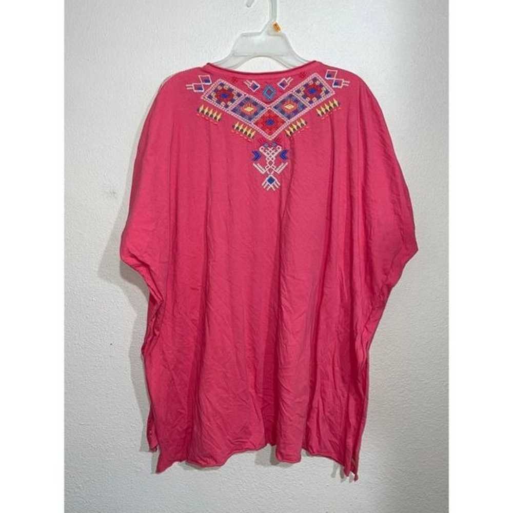 BOXY KNIT EMBROIDERED TEE- PINK -JOHNNY WAS Pre o… - image 8