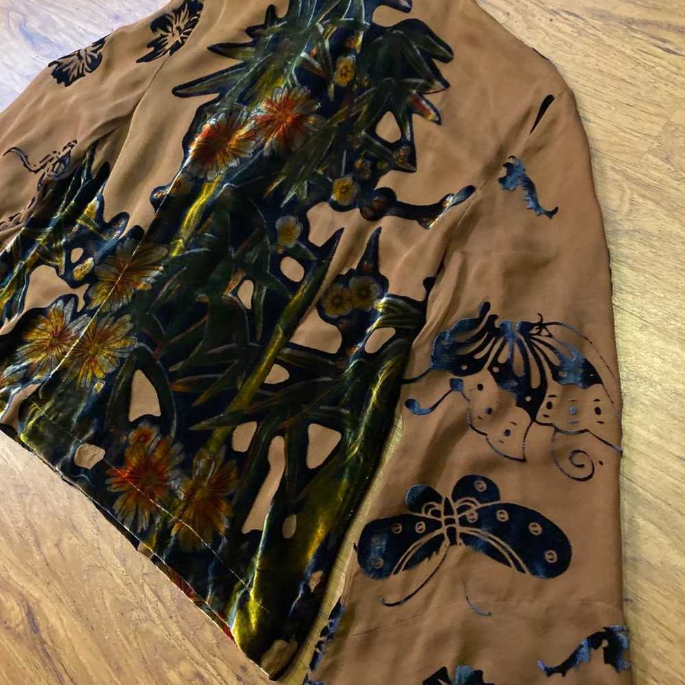 CITRON SANTA MONICA Shirt Blouse Floral Butterfly… - image 4