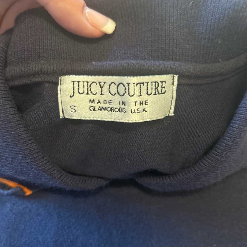 RARE VINTAGE WHITE TAG 2001 JUICY COUTURE NAVY BA… - image 3
