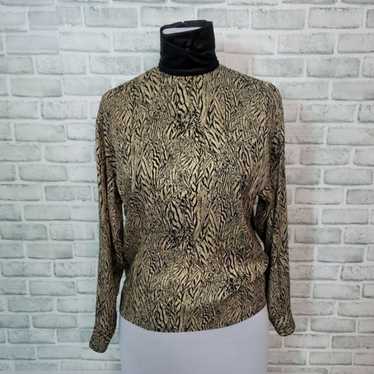 Vintage Genny by Gianni Versace Womens Gold Black… - image 1