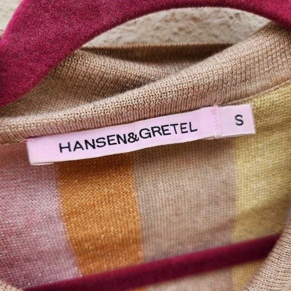 Hansen & Gretel Women Lexie Stripe Shirt Top Long… - image 6