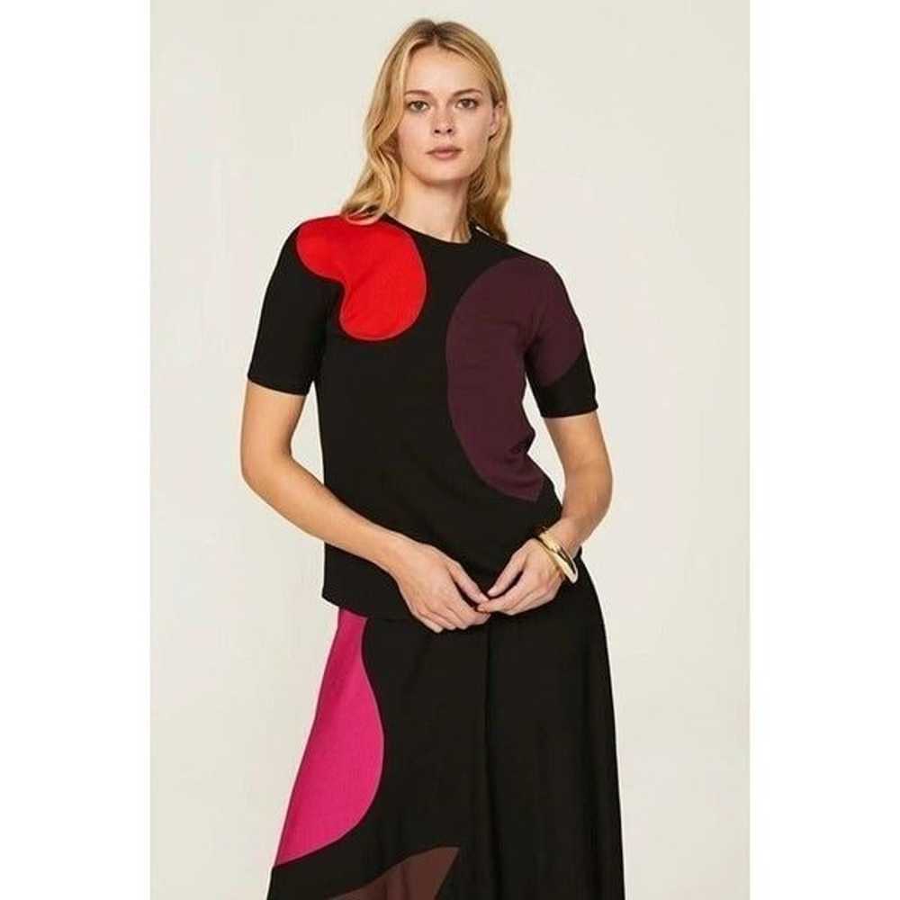 Tory Burch Short-Sleeve Colorblock Jersey Crepe T… - image 3