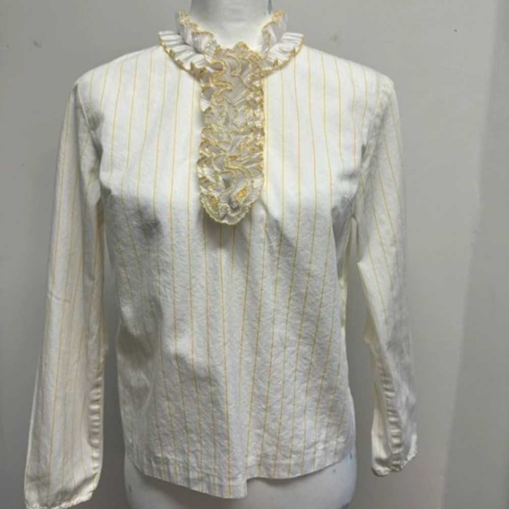 Vintage 70s Bobbie Brooks ruffle blouse - image 1