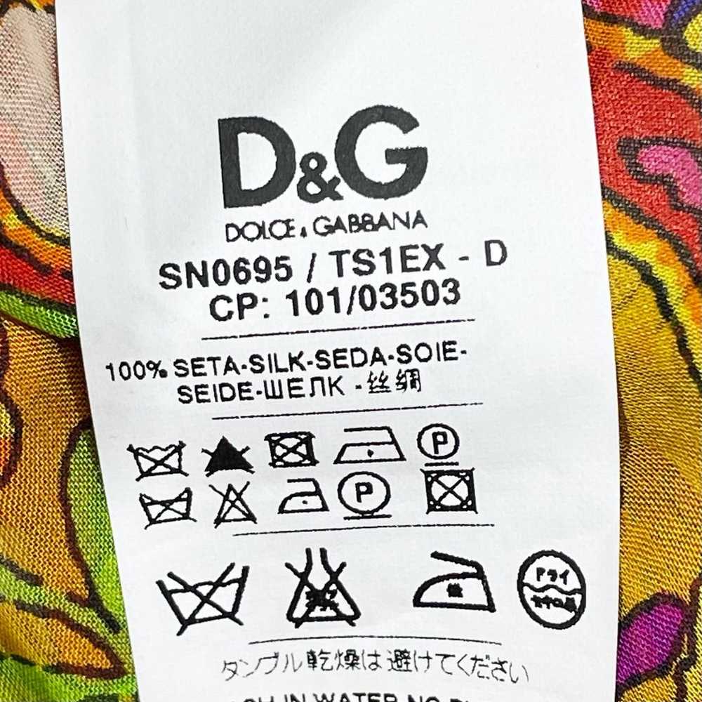 D&G Dolce & Gabbana VTG Y2K Silk Chiffon Paisley … - image 6