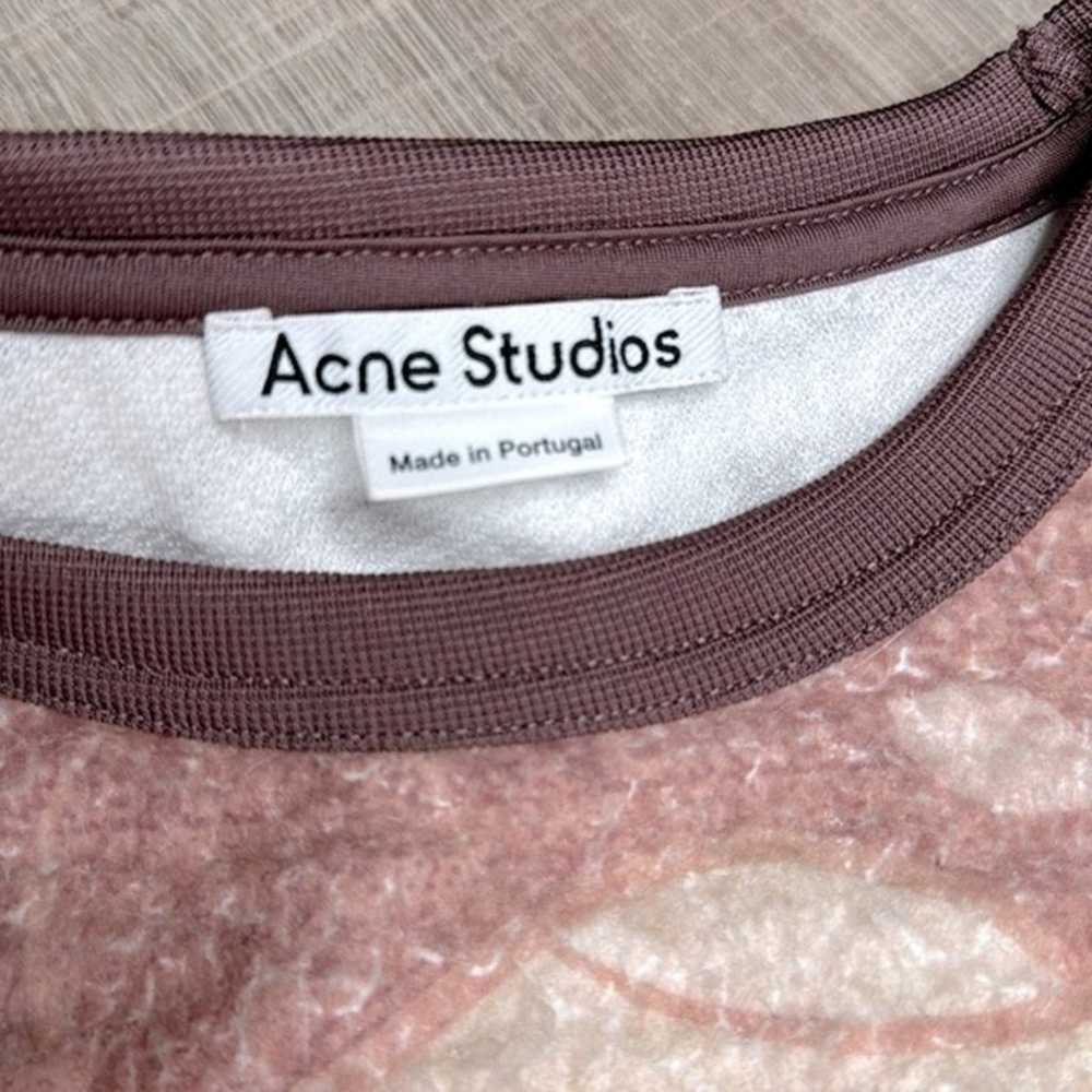 ACNE STUDIOS Floral Fleece Carpet Print Short Sle… - image 2