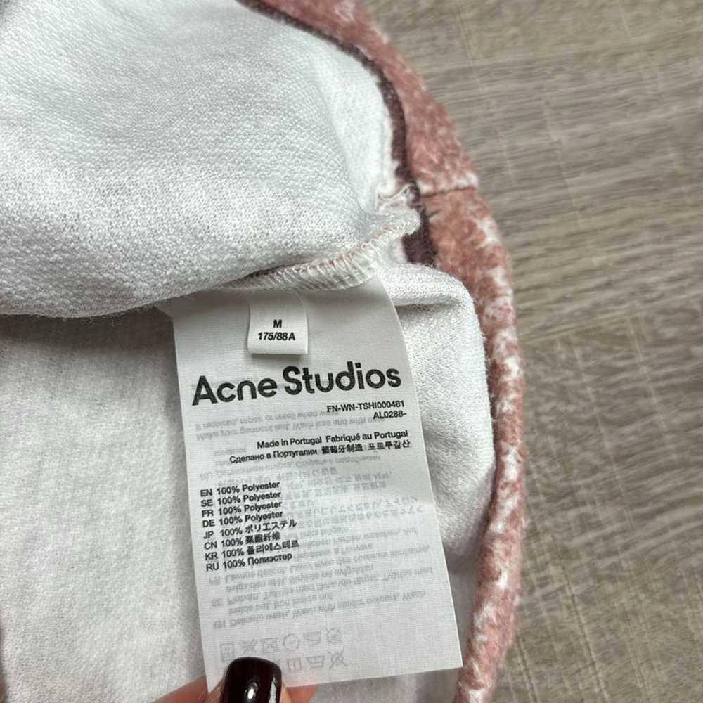 ACNE STUDIOS Floral Fleece Carpet Print Short Sle… - image 4