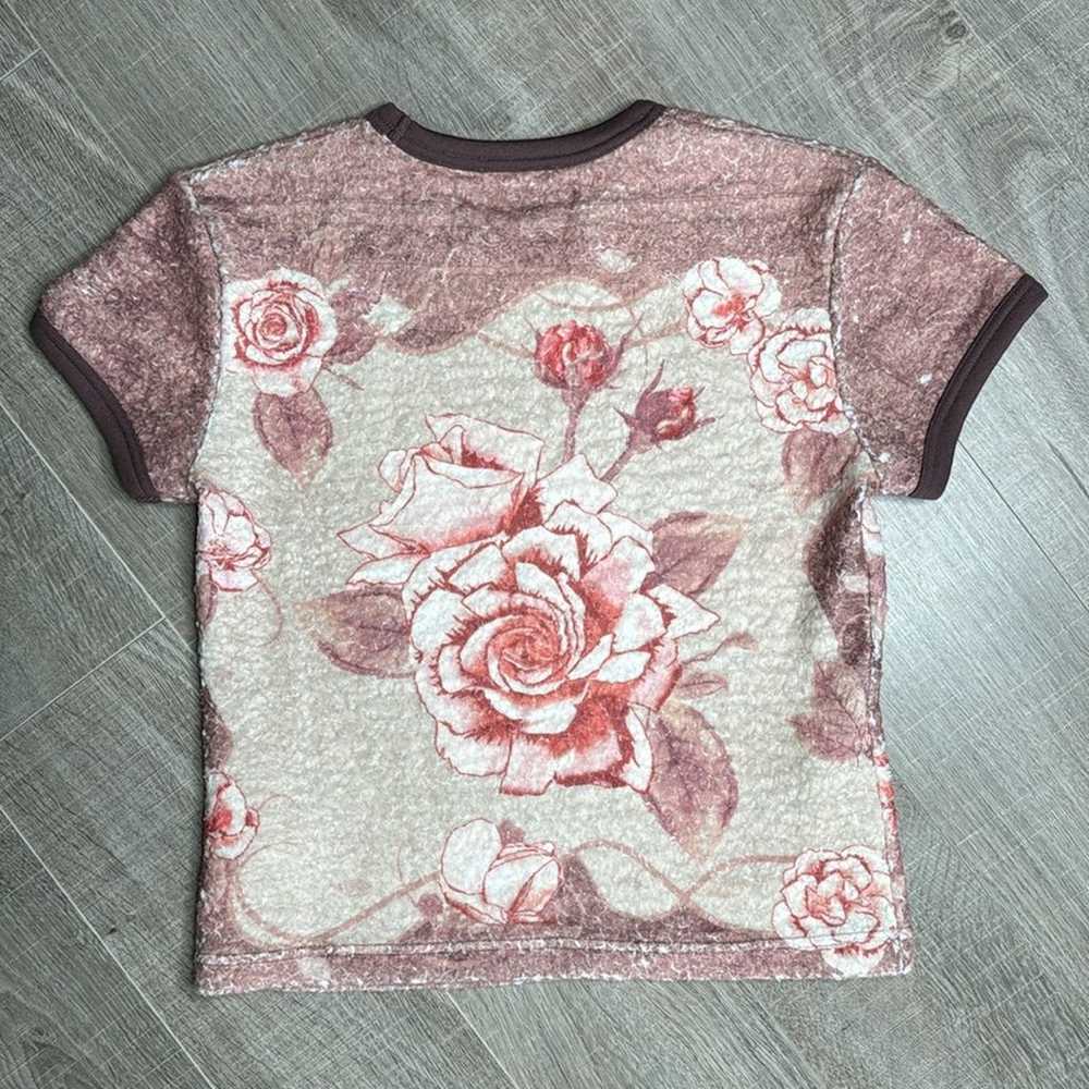 ACNE STUDIOS Floral Fleece Carpet Print Short Sle… - image 6