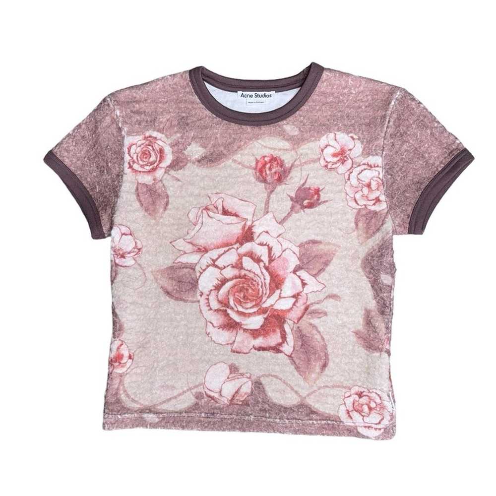 ACNE STUDIOS Floral Fleece Carpet Print Short Sle… - image 7