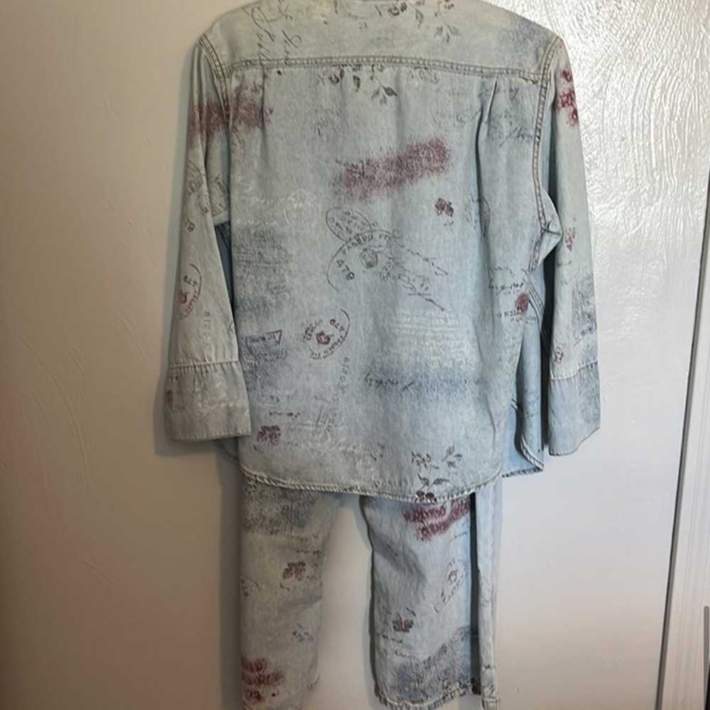 Chico's Design Jean Jacket and Pants pair - image 2