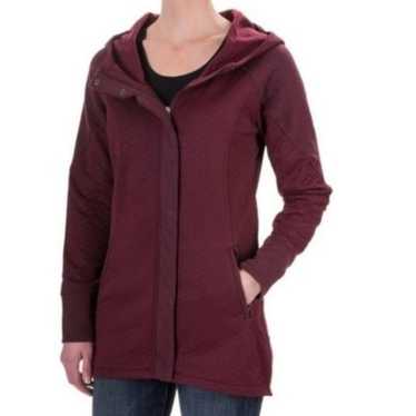 The North Face Ladies Long Fleece Burgundy Jacket… - image 1