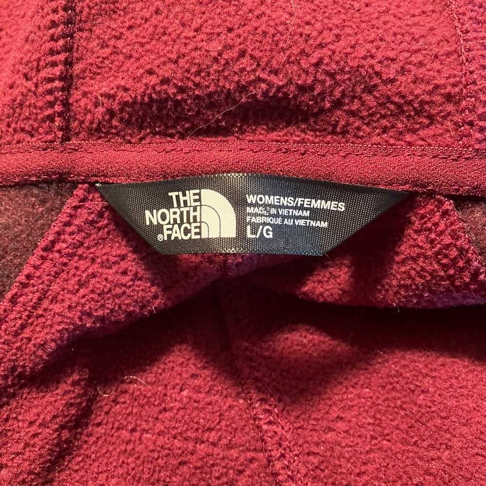 The North Face Ladies Long Fleece Burgundy Jacket… - image 8