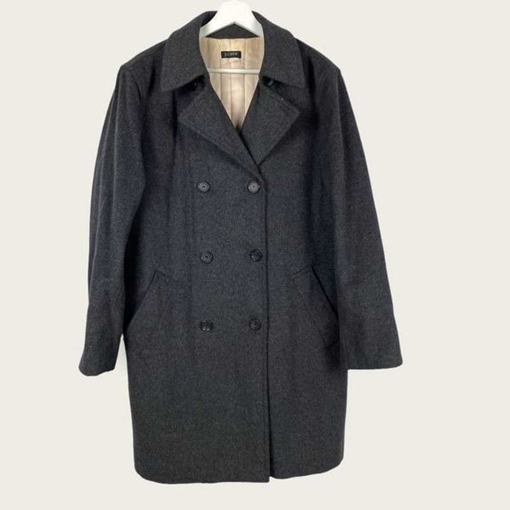 J. Crew Wool Blend Double-Breasted Pea Coat - image 1