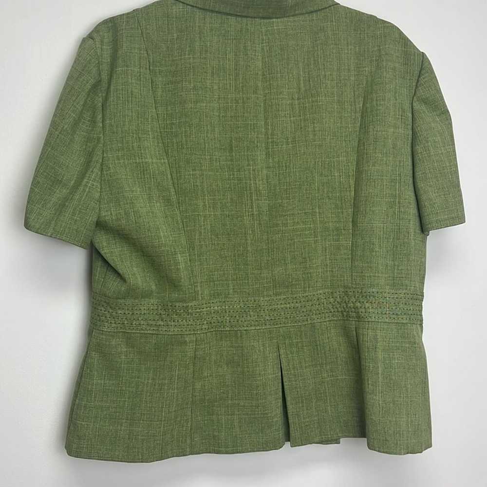 Sag Harbor's woman's green  jacket-pant dress sui… - image 5
