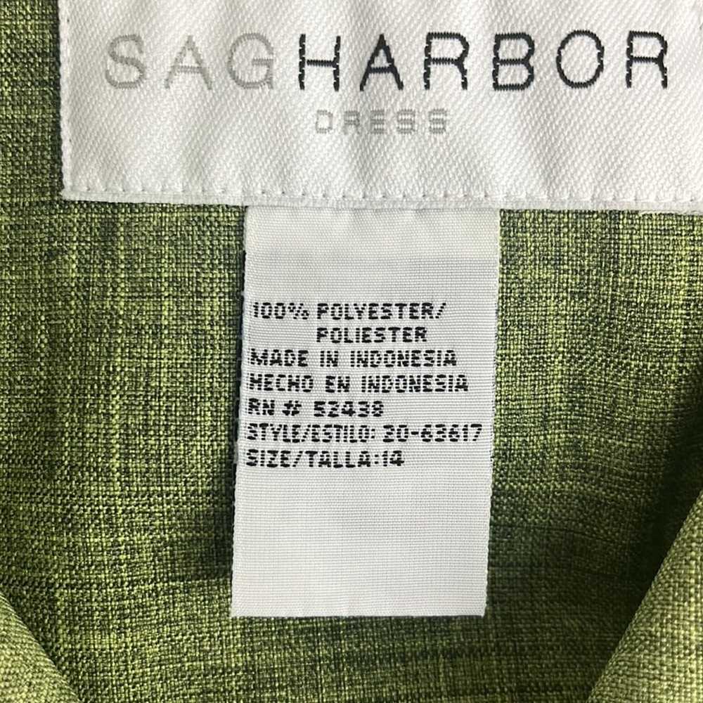 Sag Harbor's woman's green  jacket-pant dress sui… - image 6