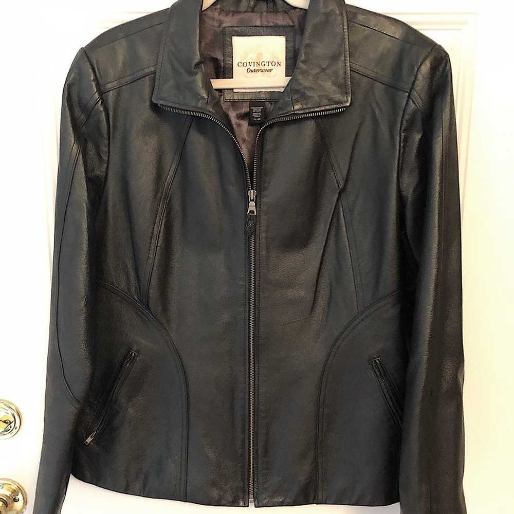 Womens Covington Leather Jacket - image 3