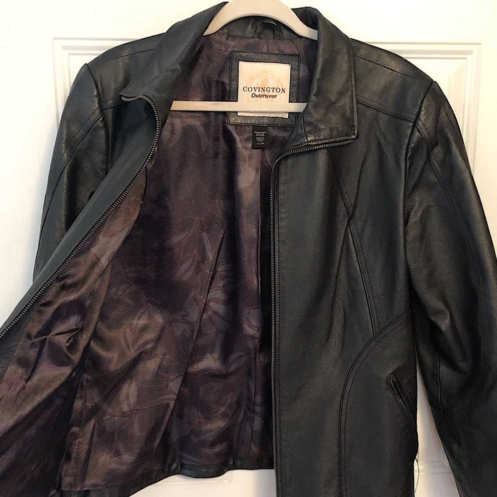 Womens Covington Leather Jacket - image 5