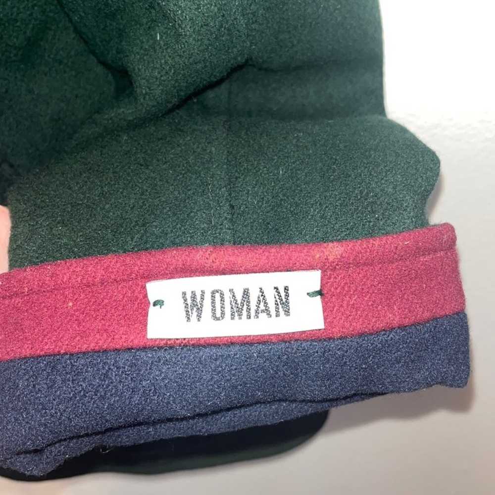 90s Vintage Womens Wool Coat Size 18W Colorblock … - image 5