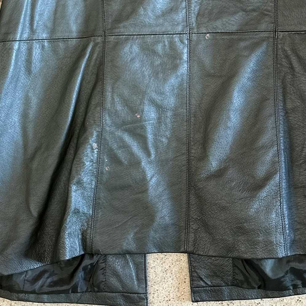 Vintage green leather jacket // plus size - image 5