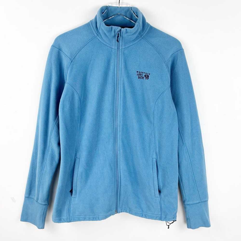 Mountain Hardwear Blue Full Zip Fleece Long Sleev… - image 1