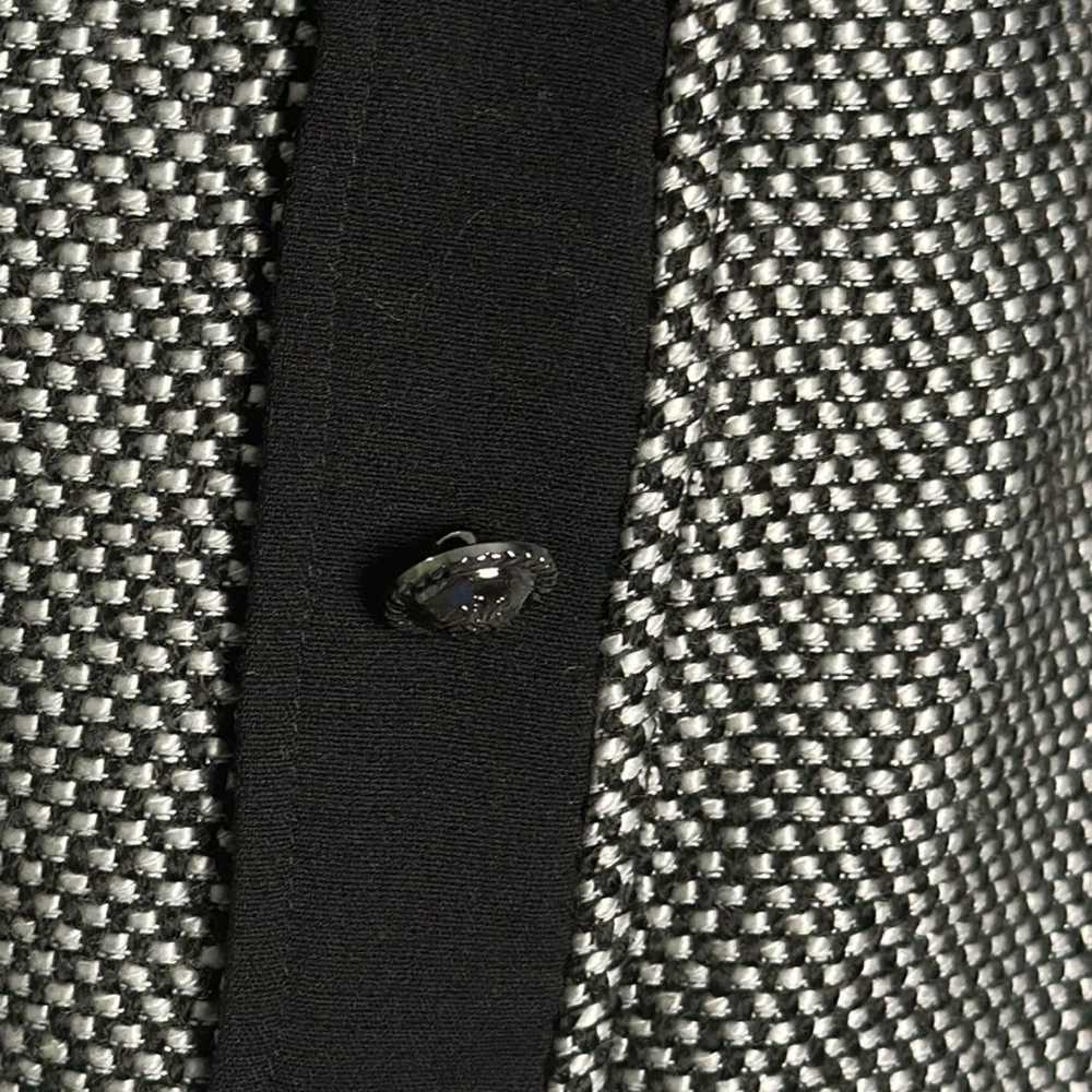 tahari ASL black and white texture topper jacket … - image 10